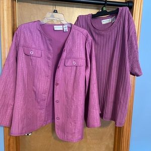 Alfred Dunner. 2 pc twin set. Size 2X. Worn twice.